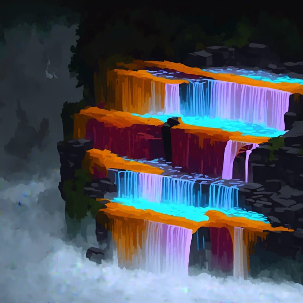 Waterfall AI Generated Artwork NightCafe Creator waterfall-ai-generated-artwork-nightcafe-creator