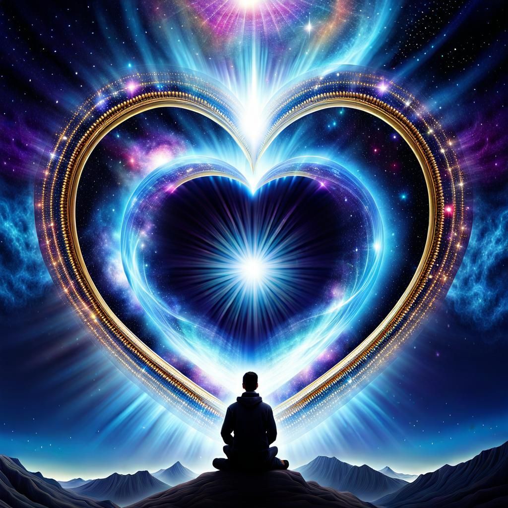 enlightenment, cosmic, heart, surreal, magnificent  by @Sundari