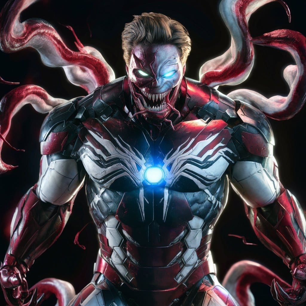 iron man as venom - AI Generated Artwork - NightCafe Creator