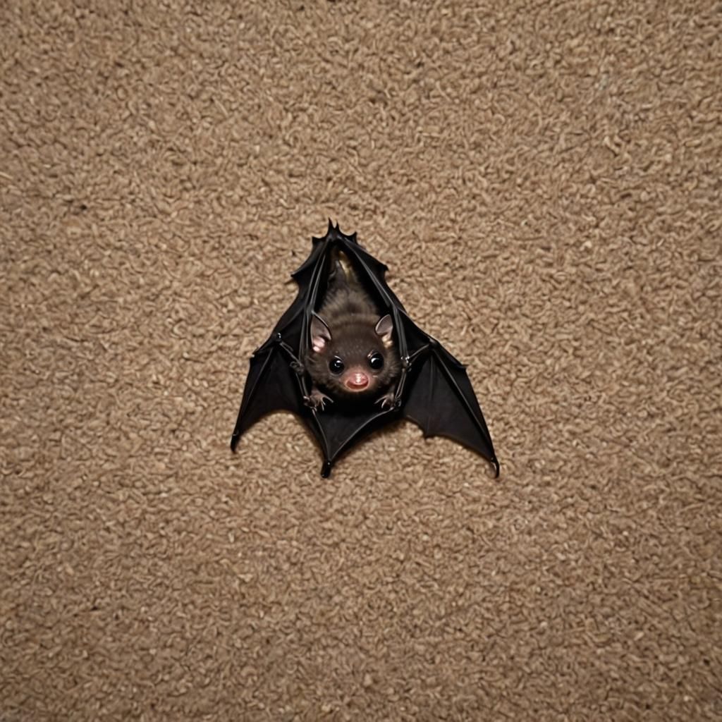 Adorable cute baby bat