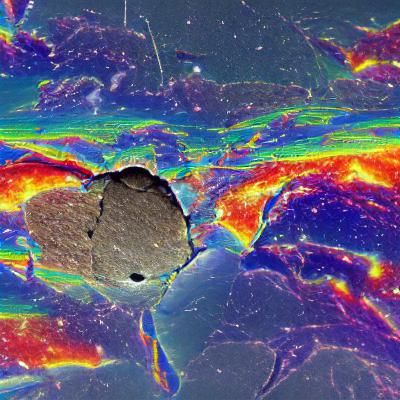 Meteorite impact closing on earth