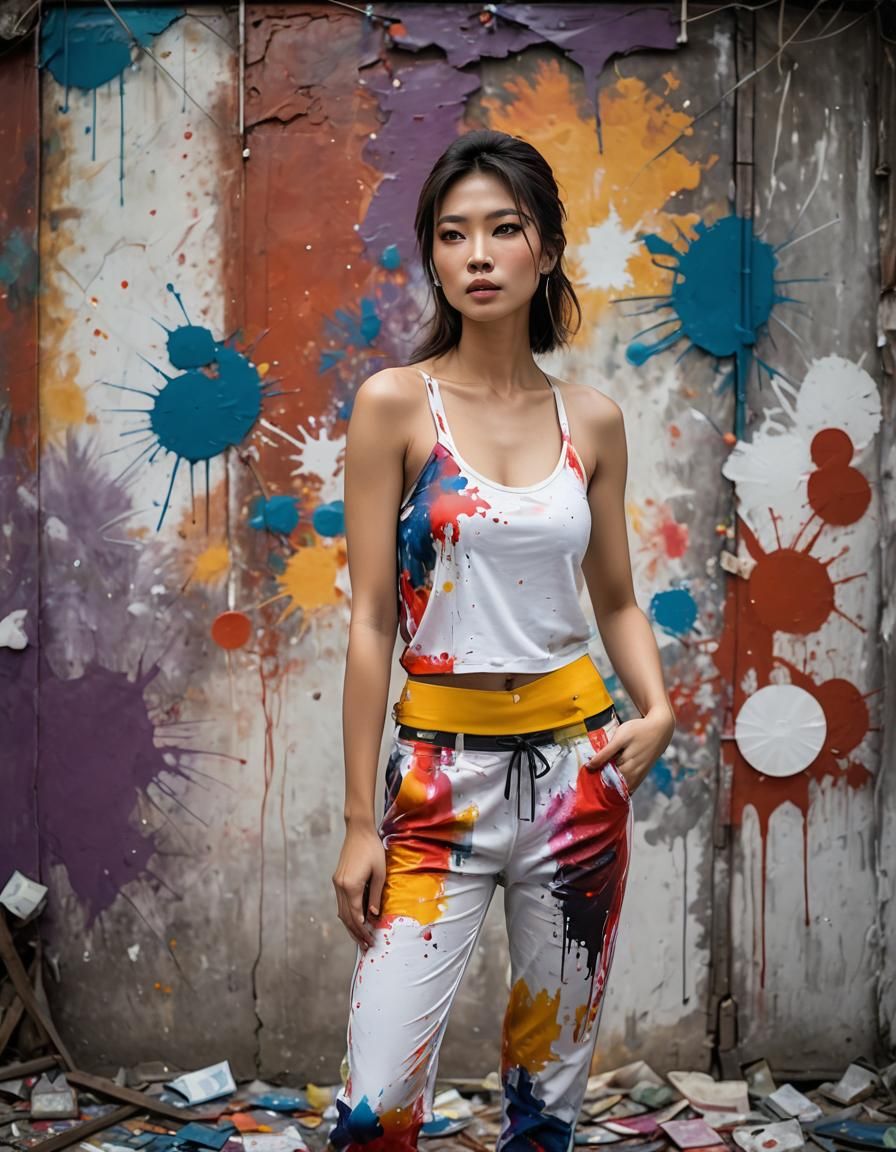 Young Enchanted Vietnamese female