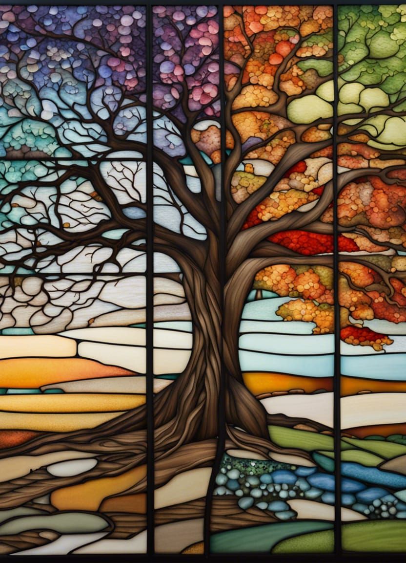 Four seasons  by @ConfettiHeart