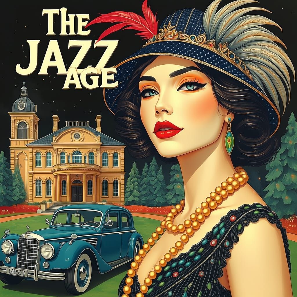 60's poster for a 20's movie  by @No1jmb