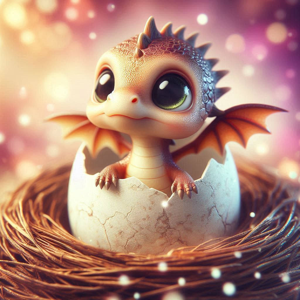 Form broken egg