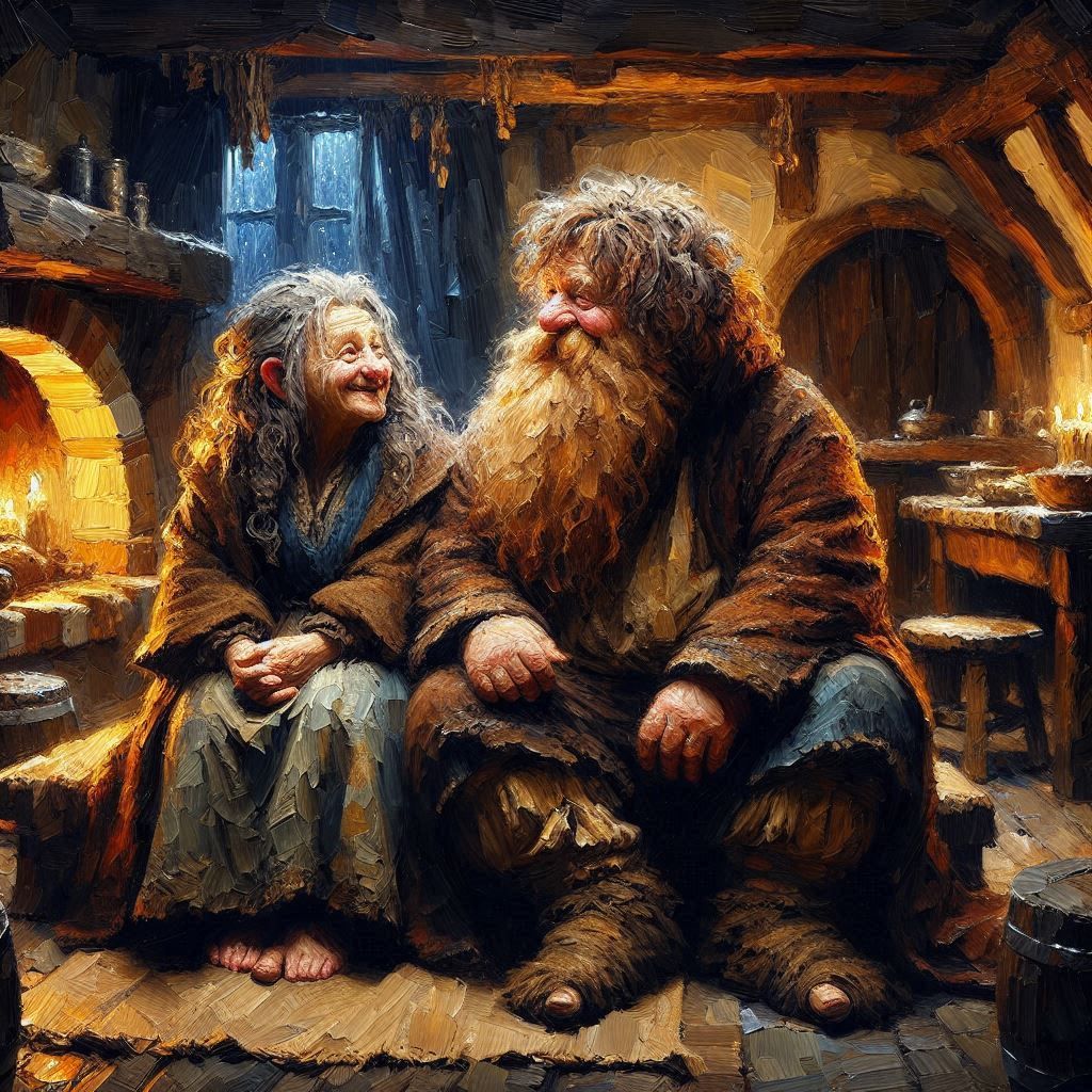 A romantic night by the fire