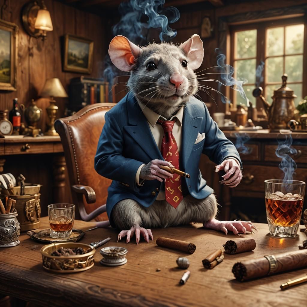 The boss is a rat - AI Generated Artwork - NightCafe Creator