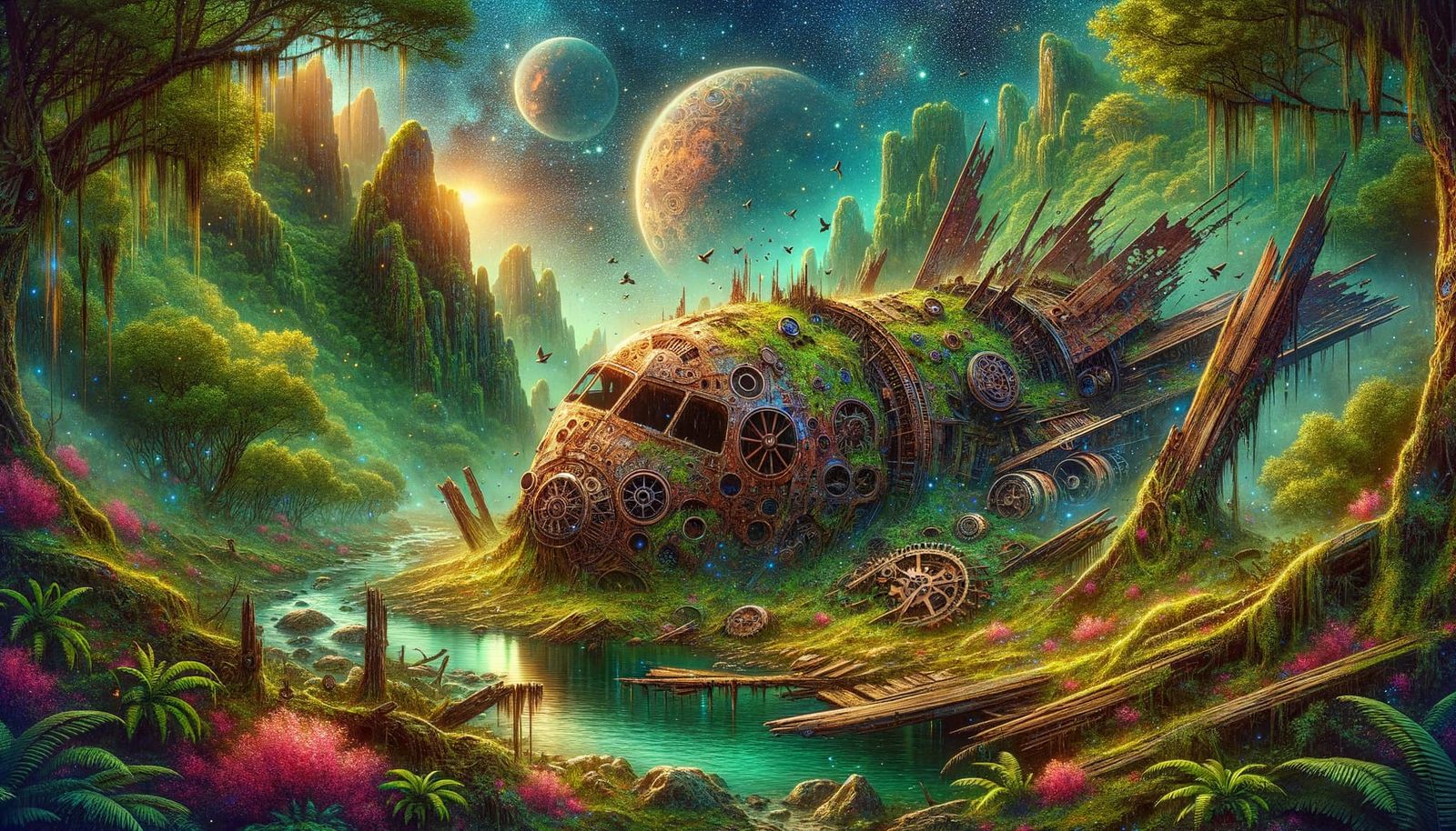 Ancient Space ship Crash