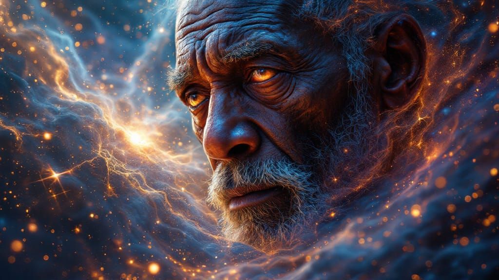 A Man's Thoughtful Face