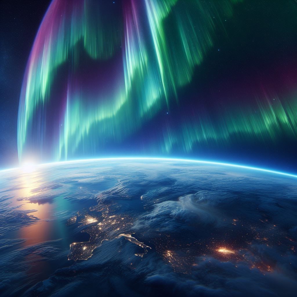 Aurora Borealis from space