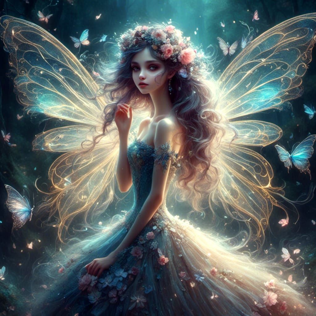 cute <lora:BeautifulFairies:1.0> 