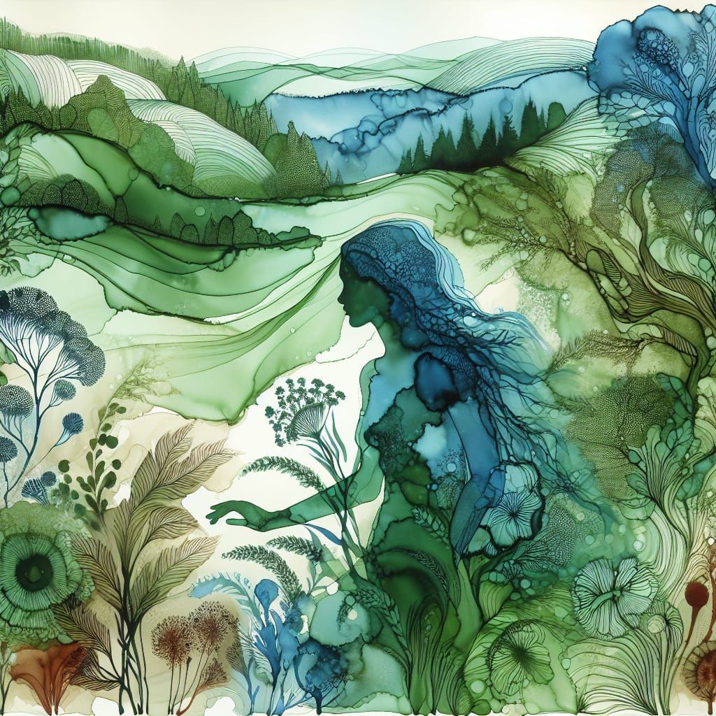 Landscape with Woman