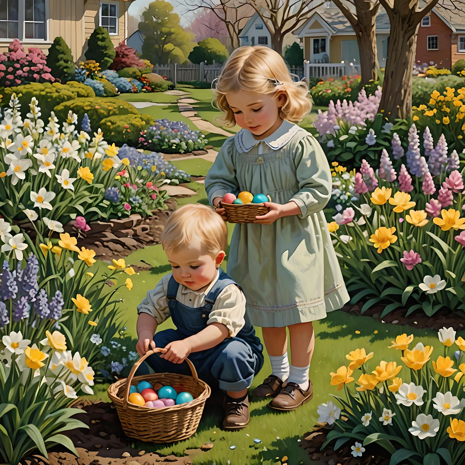 Hunting Easter Eggs  by @NewAgerJul