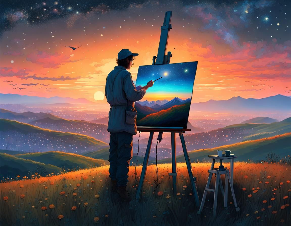 Painting the Sky  by @Grandgousier