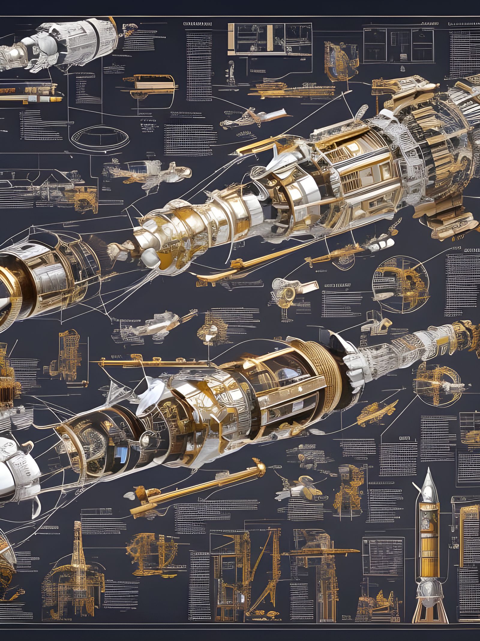 Wave Pulse Rocket Engine Blueprints  by @Shroom Dog