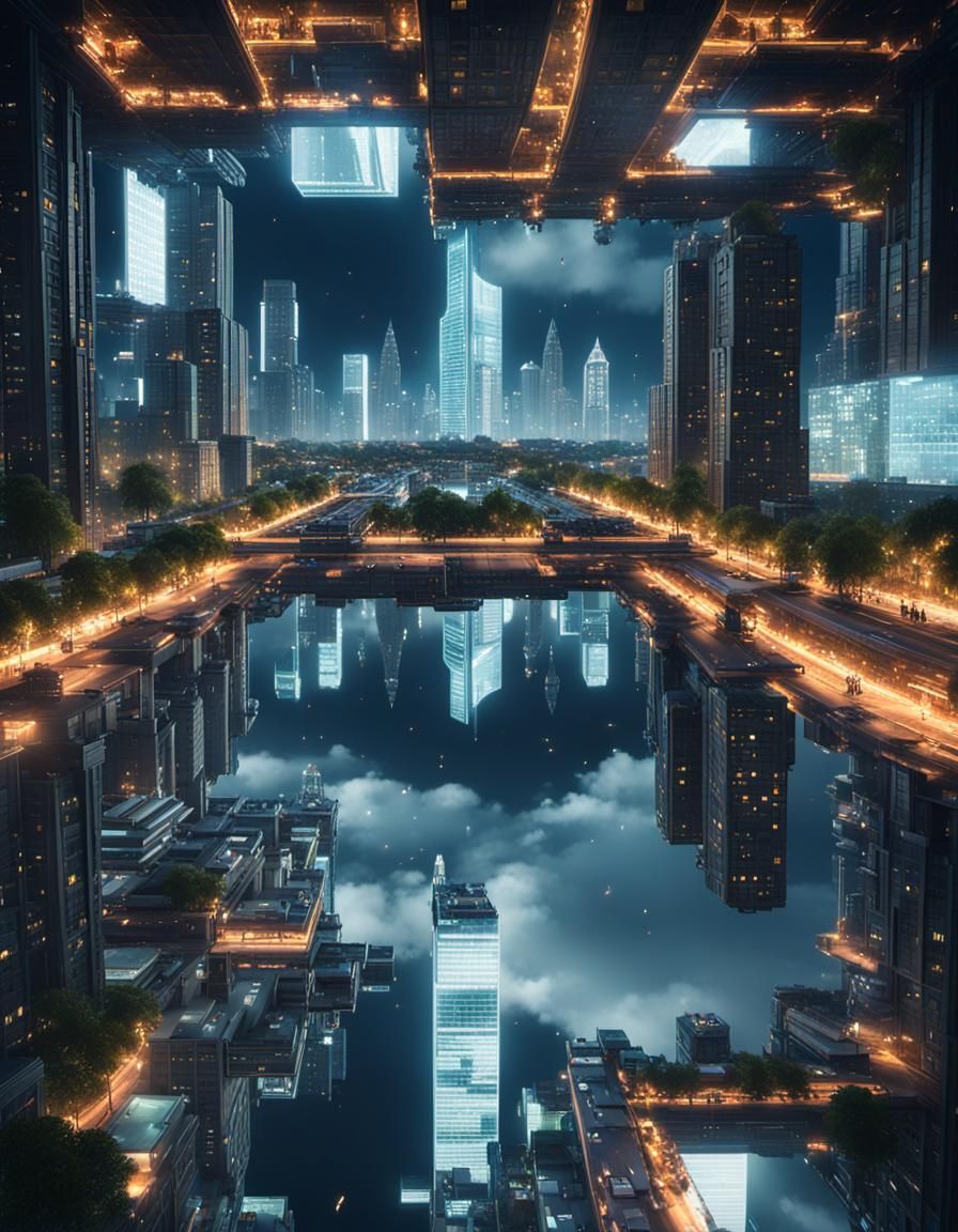 Metropolis Reimagined: The Upside-Down Vision  by @Blandry
