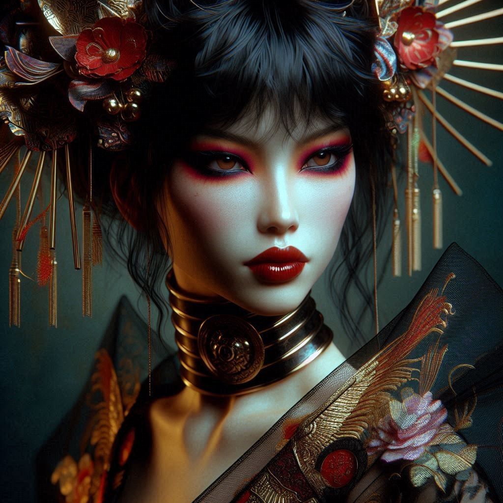 Dramatic Geisha  by @Alyarie