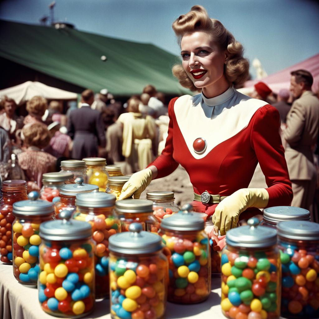 Candy Planet Gobstoppers, California Space Fair 1930s