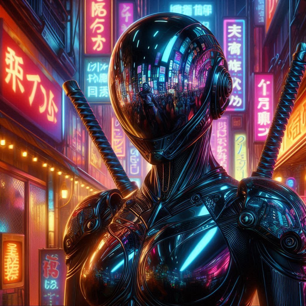 Black Hardsuit in Tokyo