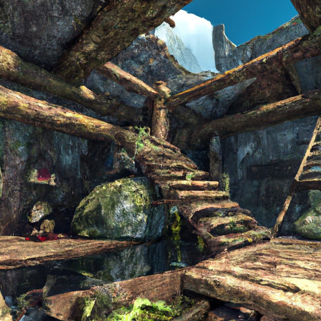 Dreamlike 3D Game Cinematic Scene