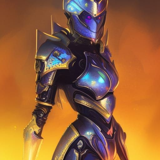 female knight AI Generated Artwork NightCafe Creator