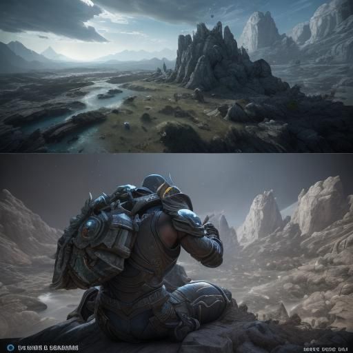 Epic 3D Cosmic Battle Scene in Unreal Engine