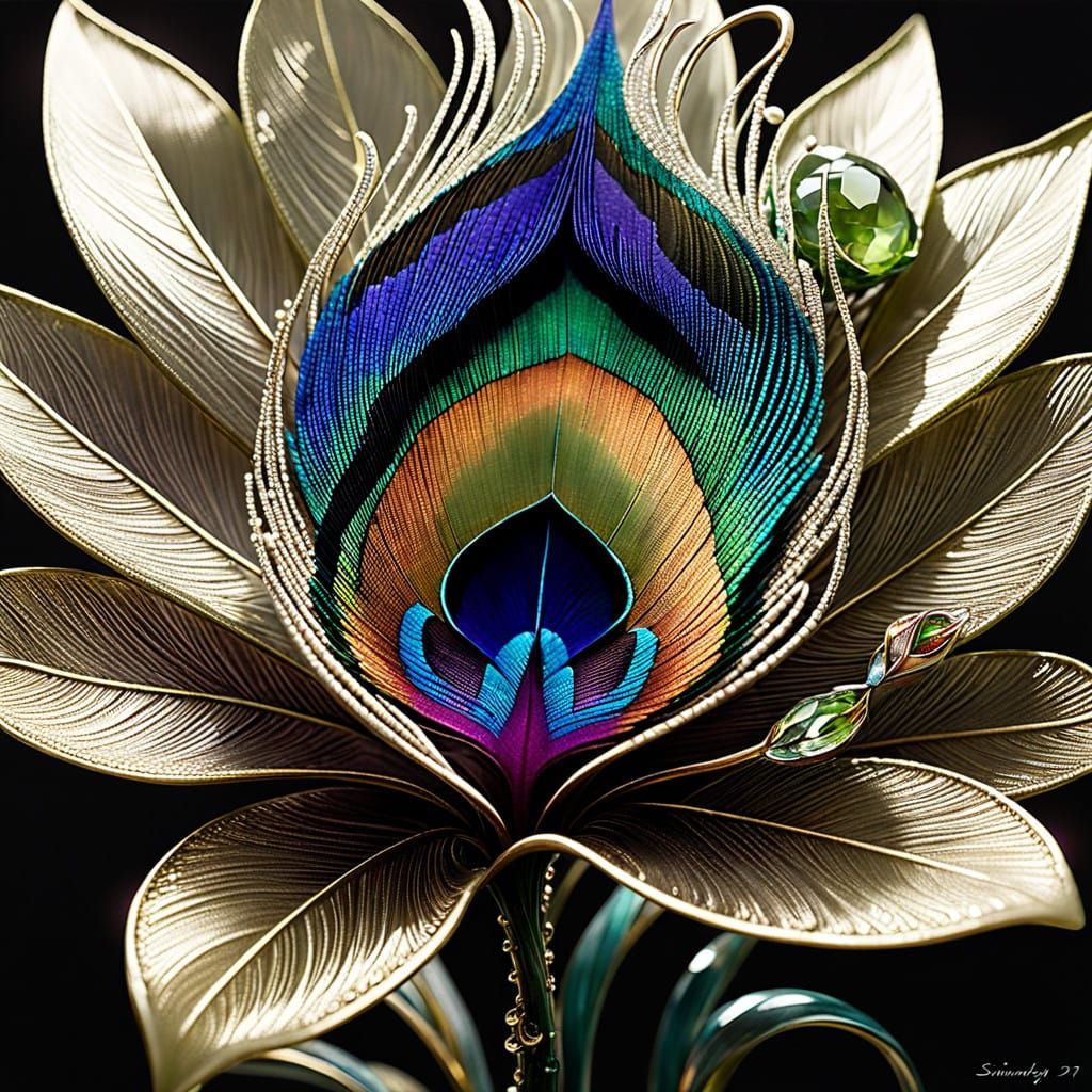 The peacock flower  by @Ladykardasi
