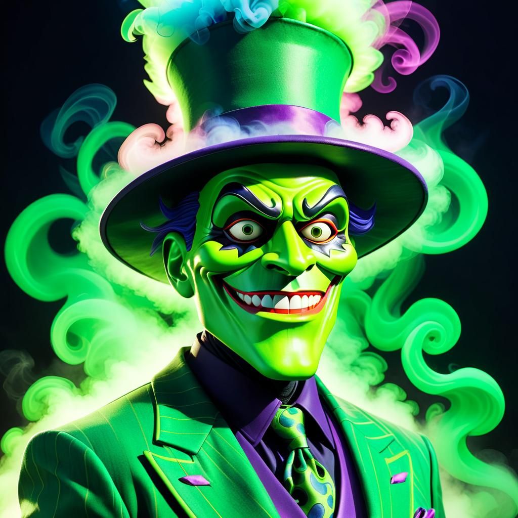 The Joker Smokin' - AI Generated Artwork - NightCafe Creator