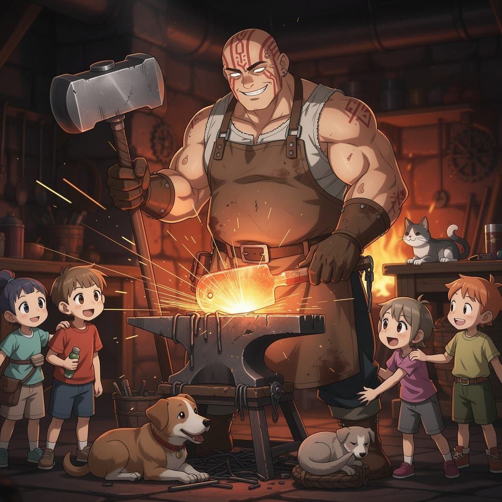 He’s a mountain of a man, broad-shouldered and towering, yet there’s something undeniably kind in the way he smiles—wide, a little crooked, ...