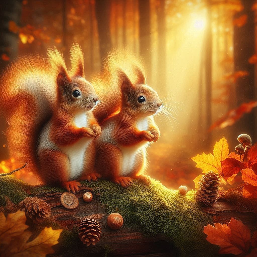 Fluffy Furry Squirrels