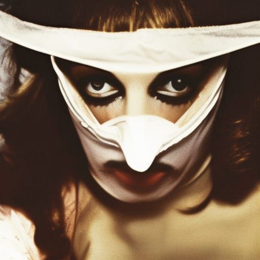 Giallo Film Scene: Masked Killer and Fashion Models