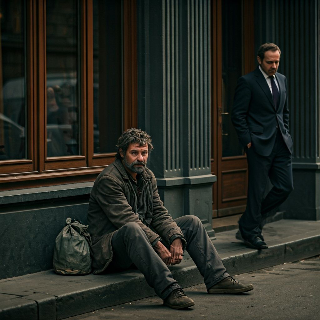 poor and rich  by @Philter