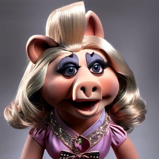 Miss Piggy 13 ghosts - AI Generated Artwork - NightCafe Creator