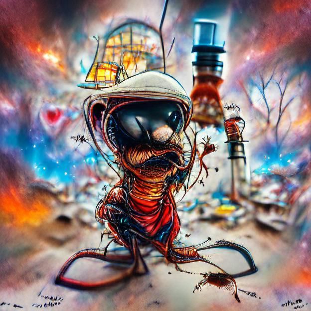 Horror Marvin the martian - AI Generated Artwork - NightCafe Creator