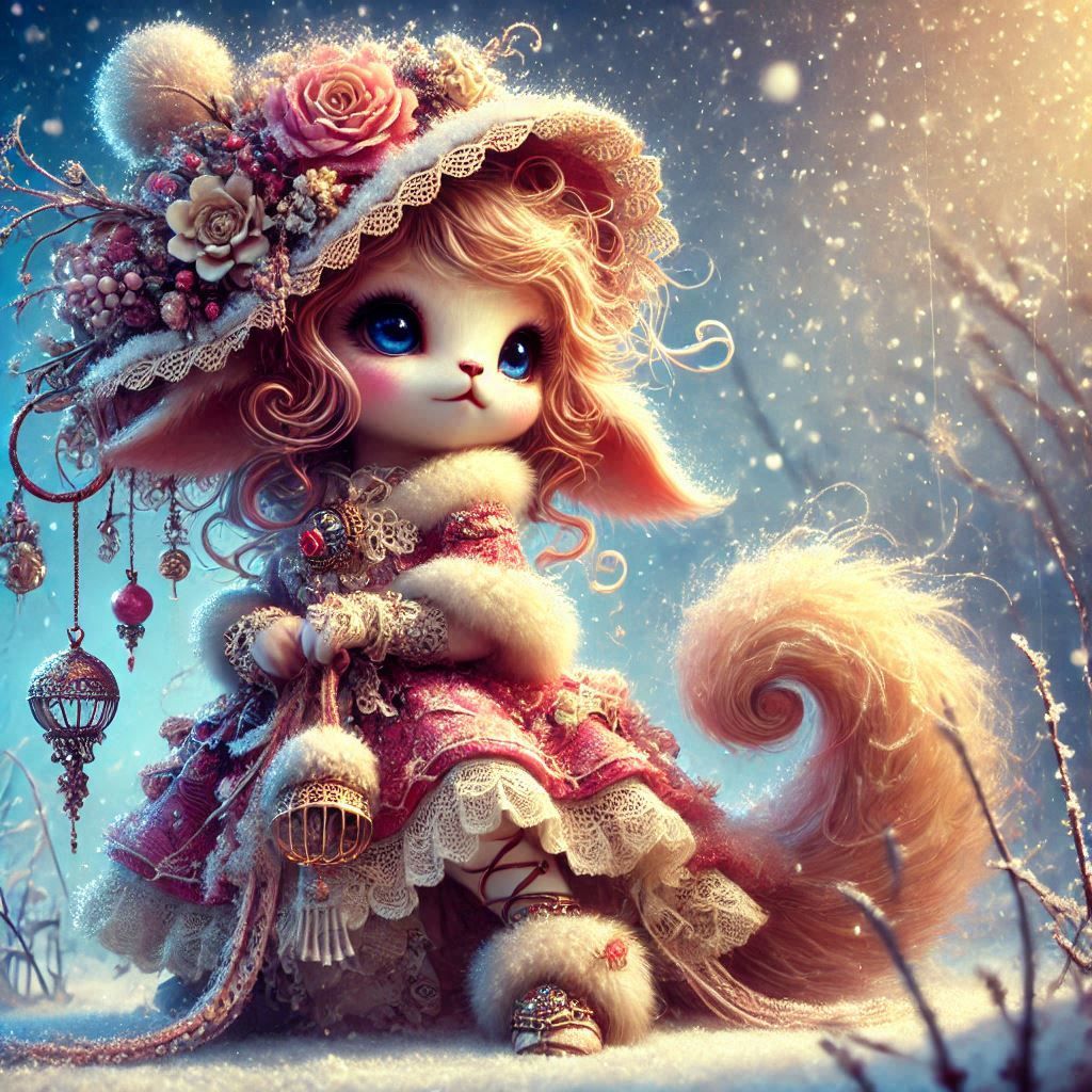 adorable fairy-tale fantasy creature portrait..