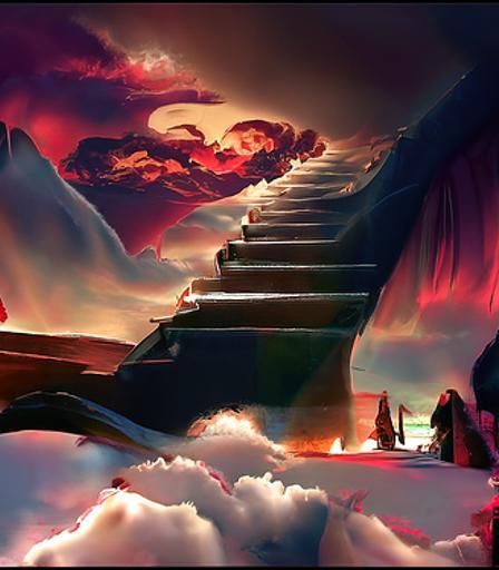 Where did this stairs go to? Heaven, hell? Or is everything ...