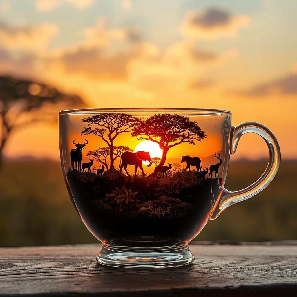 Safari sunsets  by @TravellerUK