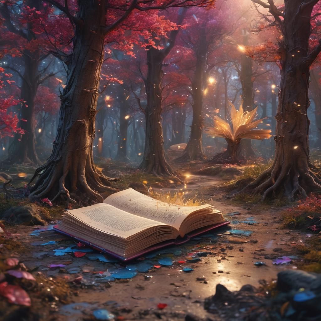 Fairy Tale Book Opens Releasing Story in Forest