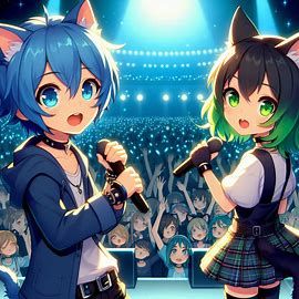 Aww yeah Maiyu and Zac singing in a concert