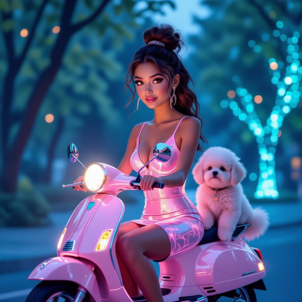 Glowing Scooter