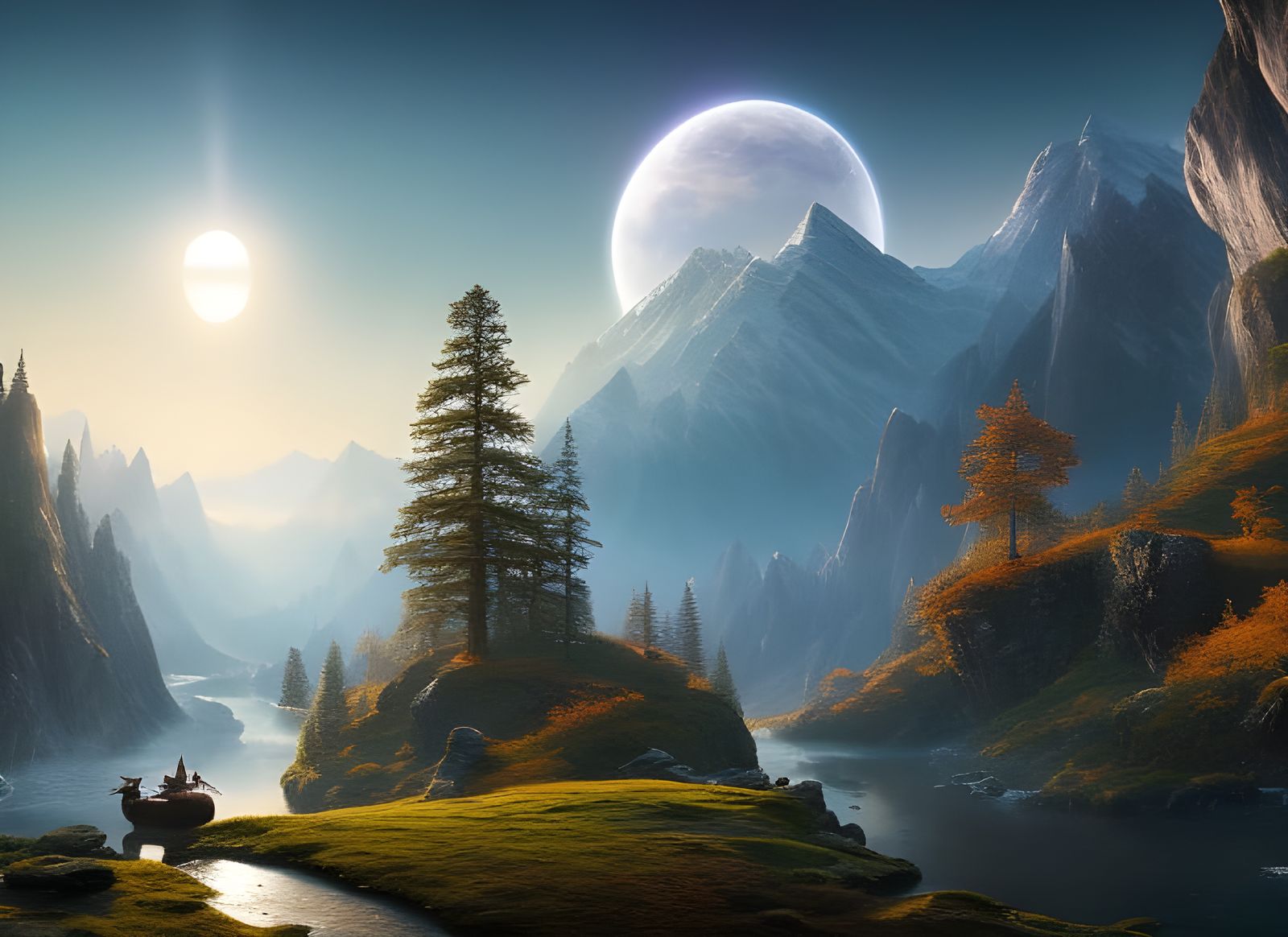 Polar night at dawn 😉  by @SONart