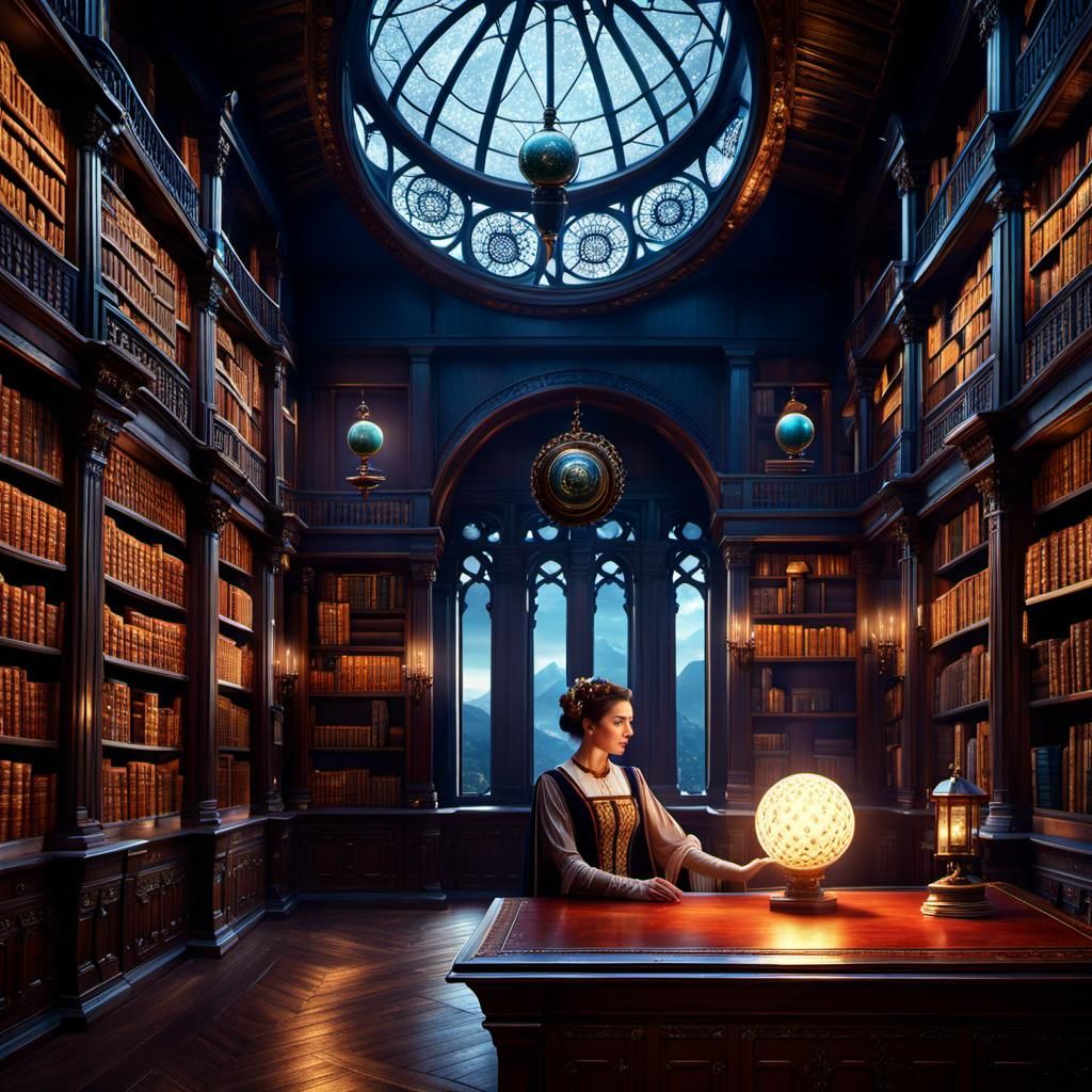 Ancient Libraries - AI Generated Artwork - NightCafe Creator