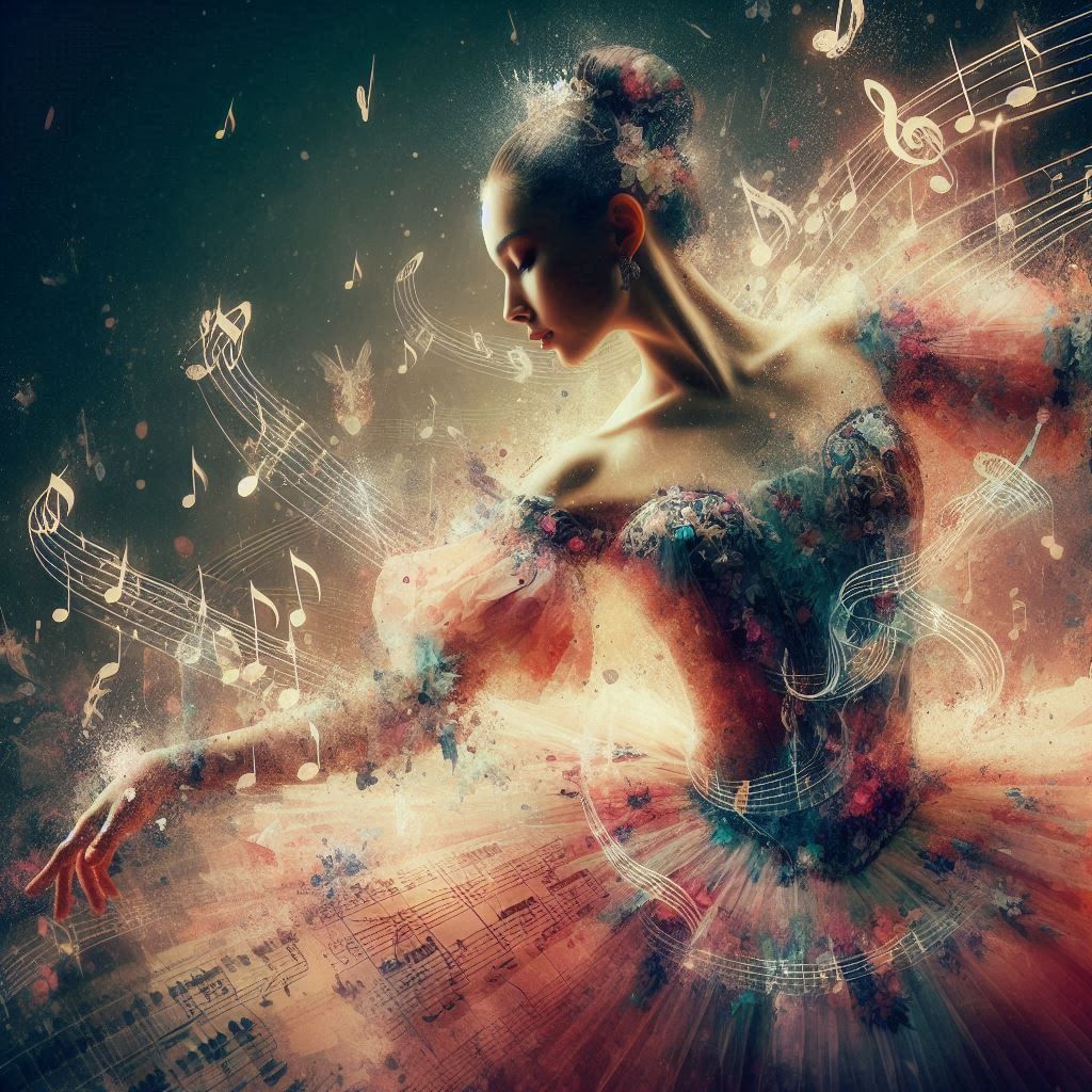 double exposure beautiful fantasy DALL-E 3 portrait landscap...