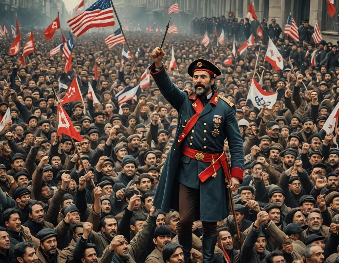 People rise - power to the people - revolution - AI Generated Artwork ...