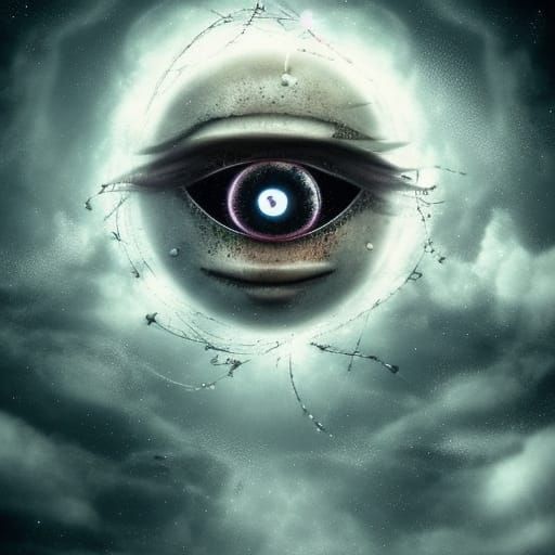 Cracked Eye Glass