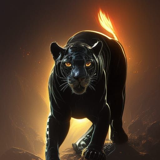 black jaguar - AI Generated Artwork - NightCafe Creator