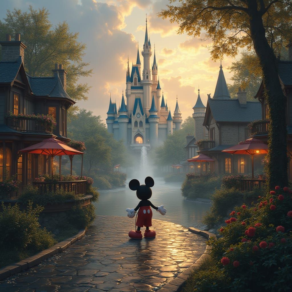 Magical Realism Disney Dreamscapes in Cinematic Style