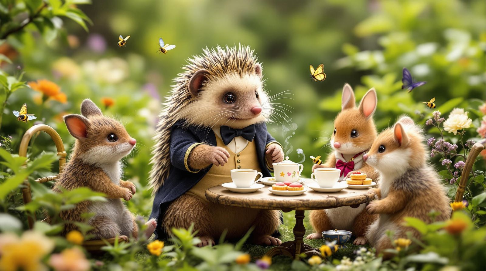 Hedgehog Happy Hour  by @Grampsgill 