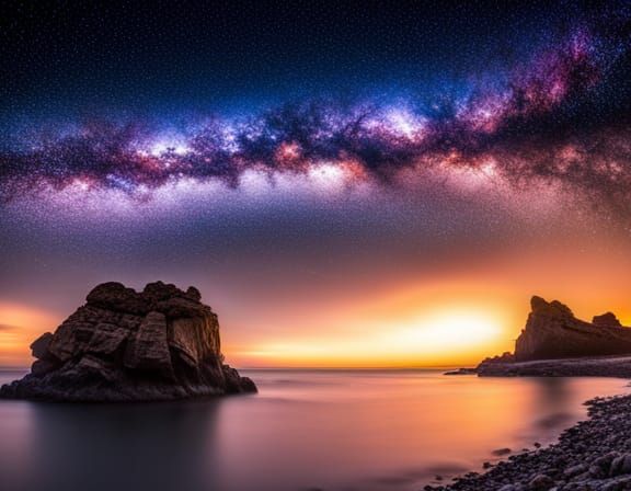 Milky Way - AI Generated Artwork - NightCafe Creator