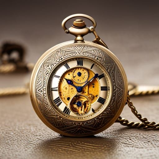 A classic pocket-watch - AI Generated Artwork - NightCafe Creator